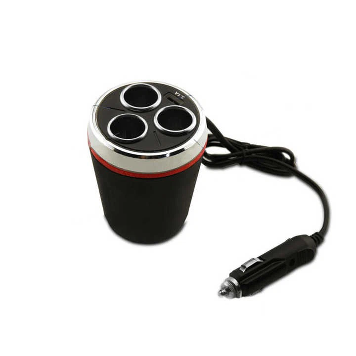 Standing Cigarette Lighter 3 Ports USB